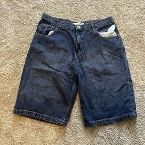 Vintage Y2K Brooklyn Xpress‎ Men's Jean Shorts Size 38 Wide Leg Jesse Pinkman
